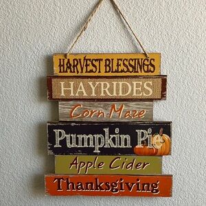 Rustic Harvest Wall Decor Sign